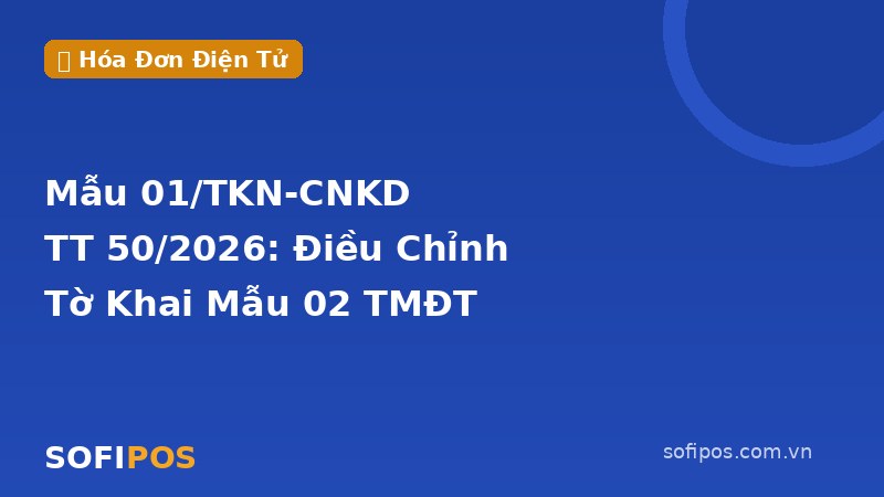 Mẫu 01/TKN-CNKD điều chỉnh Mẫu 02 TMĐT